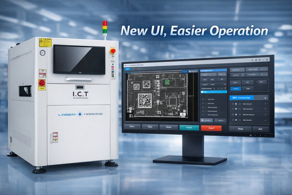 SMT laser marking machine SMT machine de marquage laser