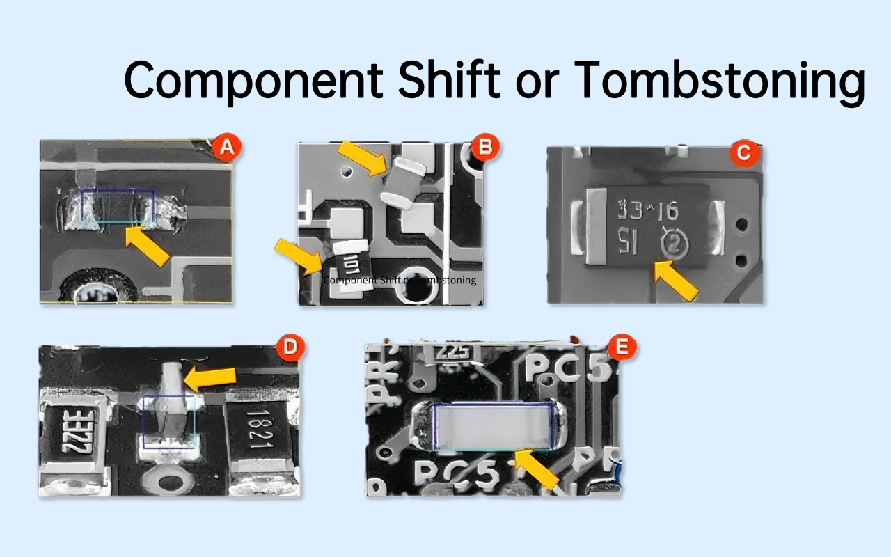 5. Defects AOI Excels At — Where X-ray Is Less Effective 5. Défauts dans lesquels AOI excelle – Là où les rayons X sont moins efficaces