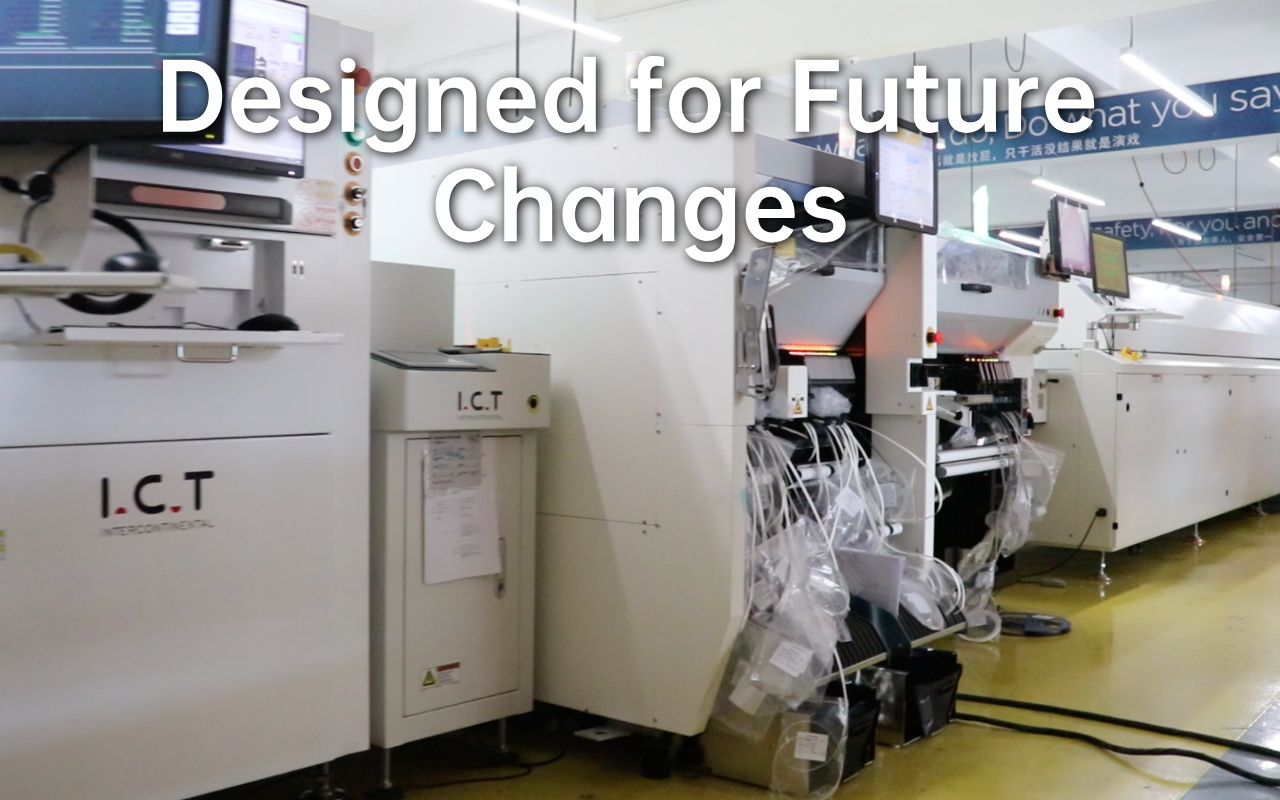 7. Designing the SMT Line for Future Flexibility 7. Concevoir la ligne SMT pour une flexibilité future