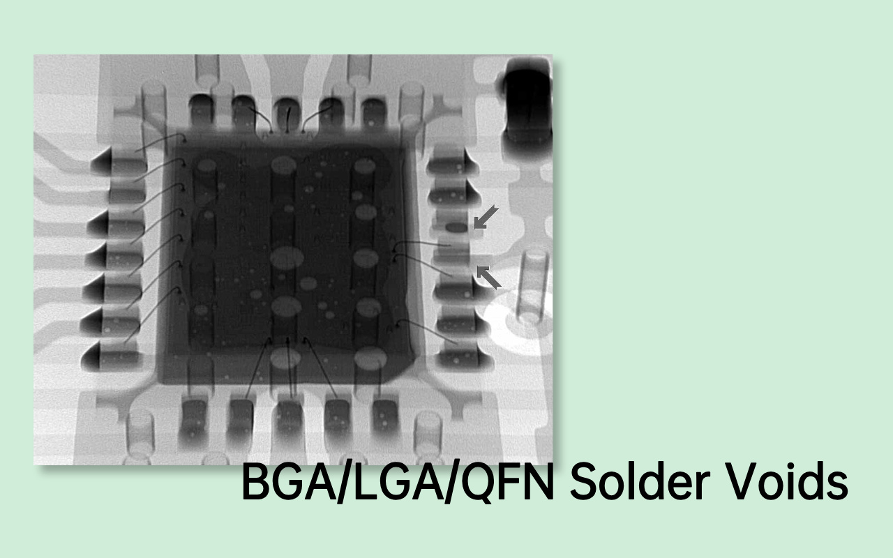 4.1 BGA:LGA:QFN Solder Voids 4.1 BGA : LGA : vides de soudure QFN