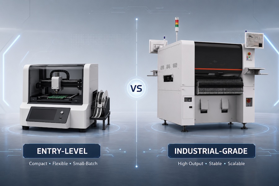 2-10 Entry-Level vs Industrial Pick and Place Machines 2-10 Machines de prélèvement et de placement d'entrée de gamme et industrielles
