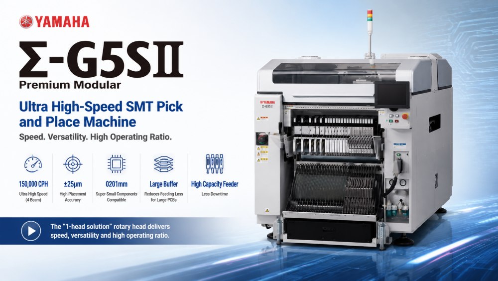 Yamaha Σ-G5SⅡ SMT Pick and Place Machine Machine de sélection et de placement Yamaha Σ-G5SⅡ SMT