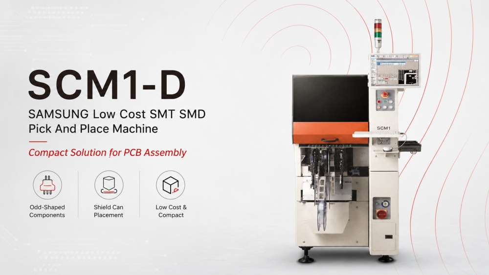 SCM1-D SAMSUNG Low Cost SMT SMD Pick And Place Machine SCM1-D SAMSUNG Machine de transfert à faible coût SMT SMD