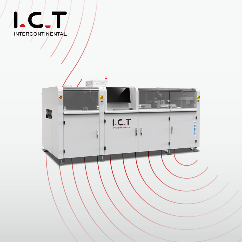 I.C.T-SS550P1 |Machine à souder à ondes sélectives en ligne entièrement automatique PCB avec 2 pots de soudure 