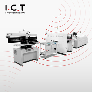 I.C.T |Ligne de production semi-automatique économique de haute qualité SMT LED