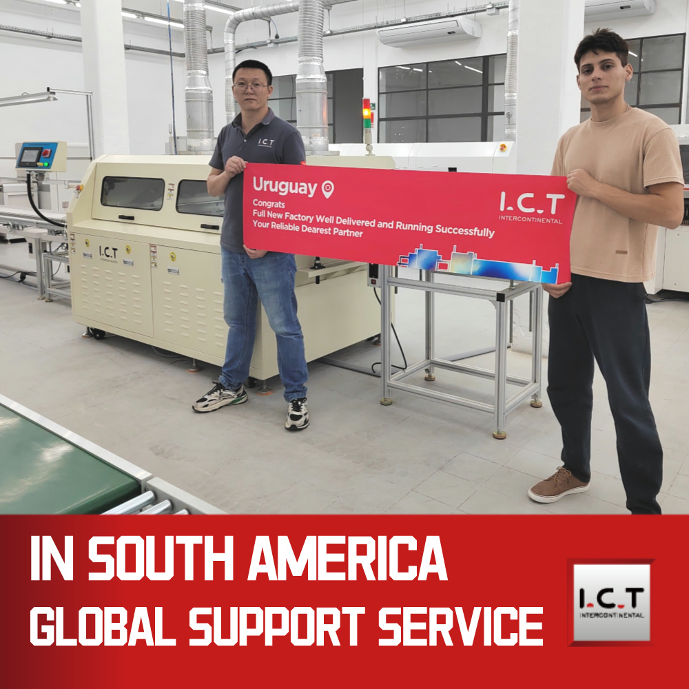 I.C.T | SMT Machine à souder à la vague DIP PCB Système de soudure à la vague