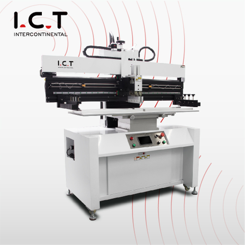 I.C.T-P15 |Modèle semi-automatique de machine d'imprimante à grande vitesse SMT pochoir