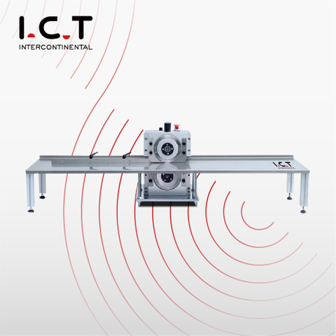 I.C.T |V-cut PCBA Machine de découpe par laminage et dépannage pour planches PCB