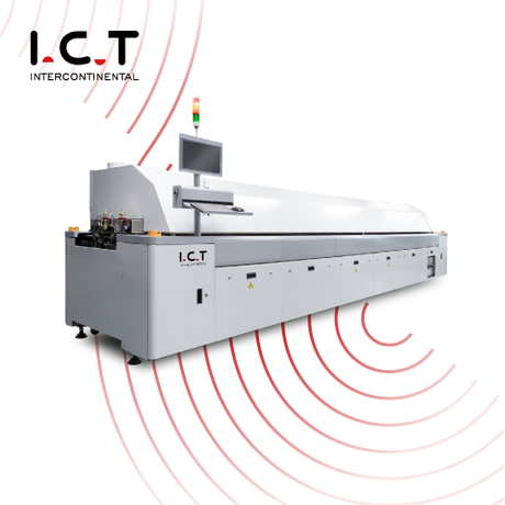 I.C.T |Four de refusion d'azote par lots sous vide poussé V3hv LED Contrôleur spécial avec une largeur de 450