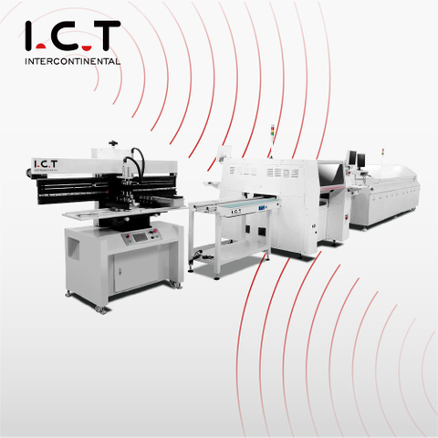 I.C.T |Machine de ligne complète de production entière SMT PCB