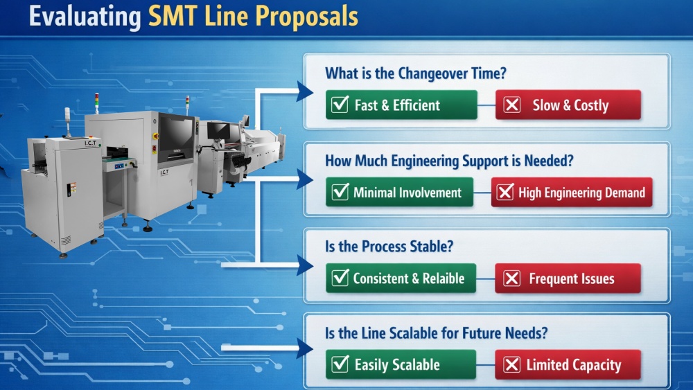 Comment les usines EMS devraient &eacute;valuer les propositions de lignes SMT