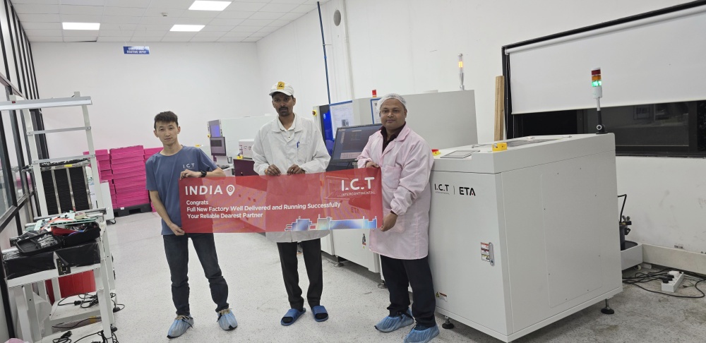 I.C.T SMT Machine de ligne en Inde