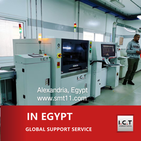 I.C.TEgypt-SMT production line- PCB Loader-stencil printer- hanwha pick and place machine-reflow oven.jpg