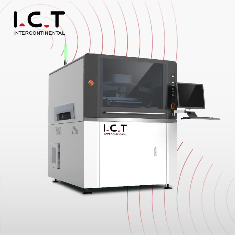 I.C.T |Imprimante de pochoir d'écran SMT entièrement automatique