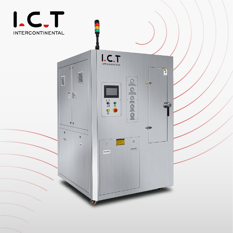 I.C.T |Machine pneumatique portative 850 de nettoyeur de pochoir ultrasonique portatif