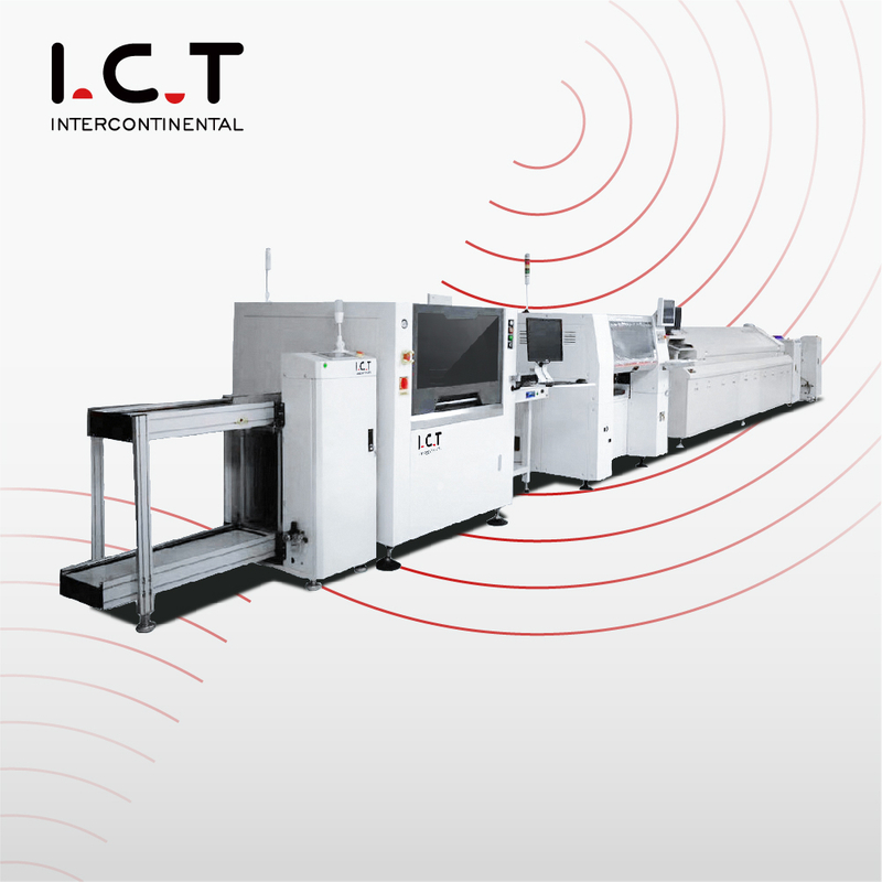 I.C.T |Ligne de production automatique SMT Machine pour PCBa