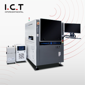 I.C.T |Machine de marquage laser à fibre fendue Toplus de 30w ou 40w pour le cuir