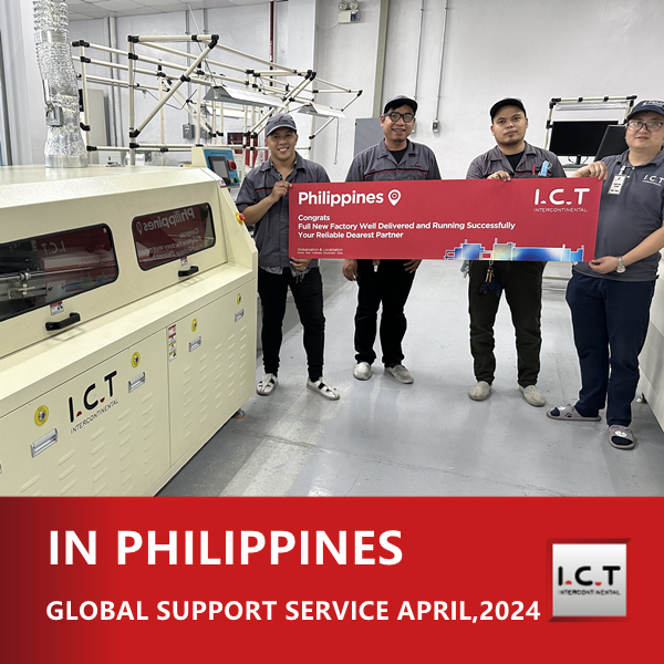I.C.T Support technique mondial pour la machine à souder à la vague aux Philippines
