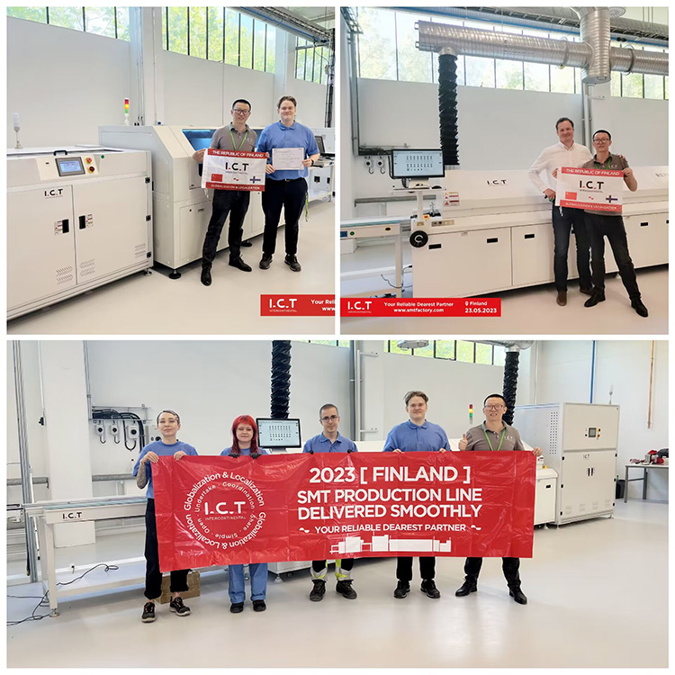 I.C.T | Machine à souder 150-200w pour SMT Four de refusion électronique Convoyeur