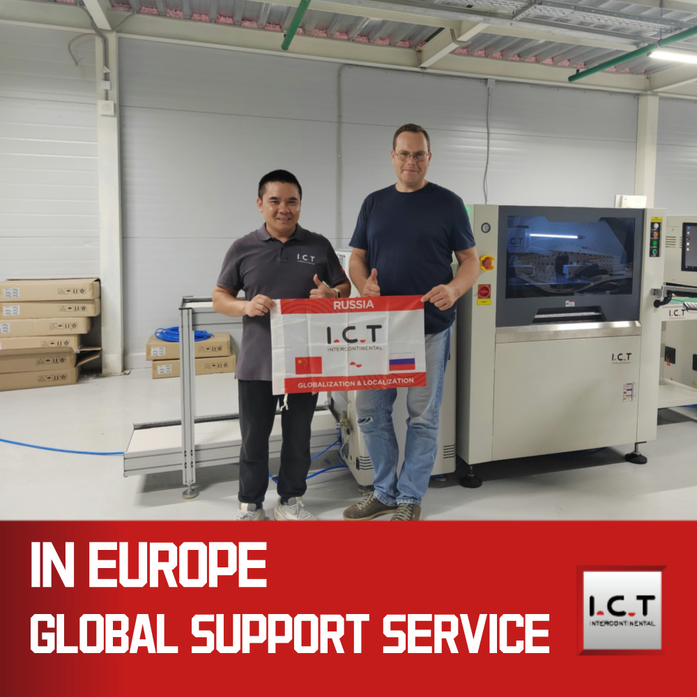I.C.T | SMT Imprimante d'écran automatique SMD Machine d'impression de pâte à souder entièrement automatique