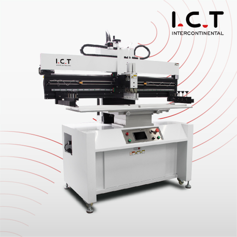 I.C.T SMT Imprimante semi-automatique pochoir Machine d'impression de pâte à souder