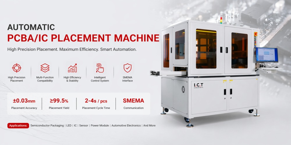 Machine de placement de circuits int&eacute;gr&eacute;s