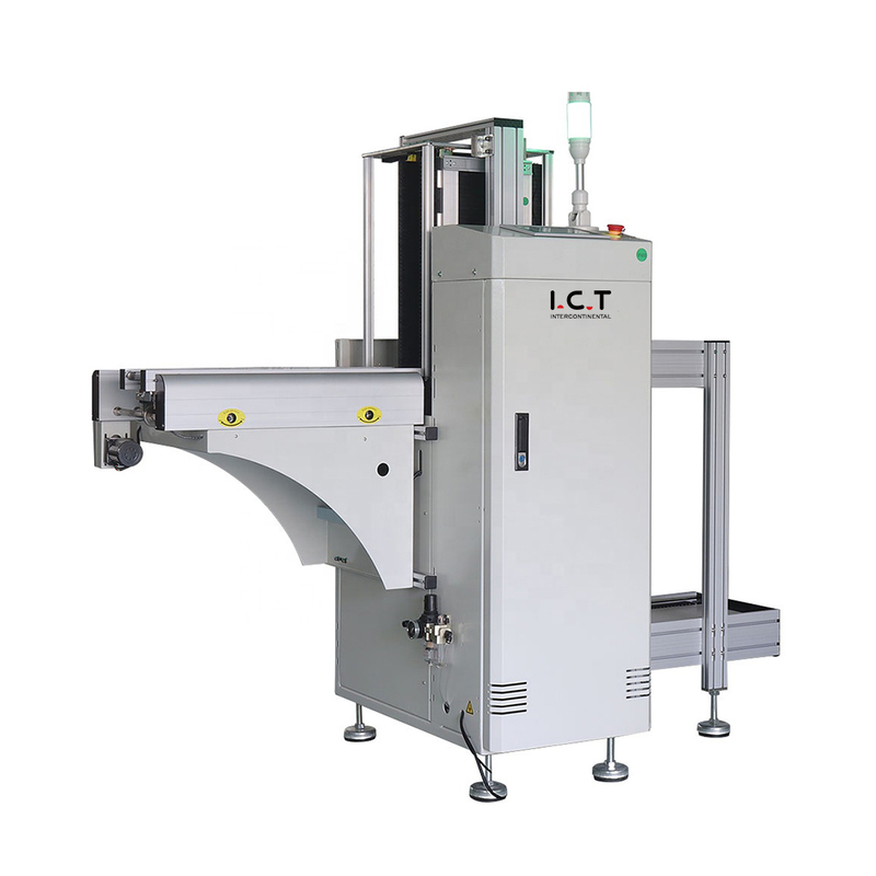 I.C.T |Déchargeur automatique SMT Forme en L PCB Machine de déchargement