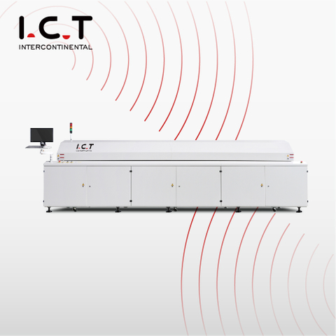 I.C.T-Lyra733N |Four de refusion à air chaud de conception modulaire SMT