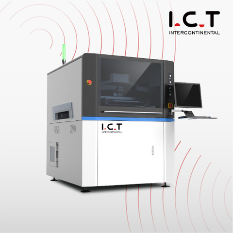 I.C.T |Imprimante entièrement automatique de pâte à souder pour écran d'assemblage Smd PCB pochoir