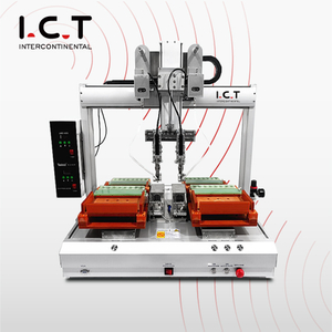 I.C.T | Robot de soudage automatique à deux têtes, double soudure, kits électroniques