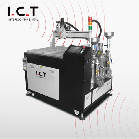 I.C.T |Machine à plaquer les chants automatique, pot de maltage de colle pour condensateur