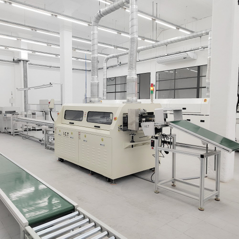 I.C.T | Machine à souder par trempage pour échangeur de chaleur PCB Machine à souder à la vague THT