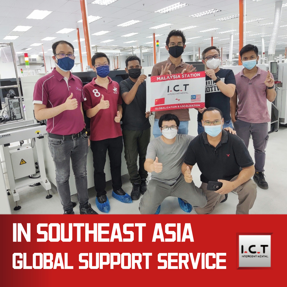 I.C.T | imprimante à pochoir pâte à souder haute précision SMT imprimante à pochoir automatique PCB imprimante