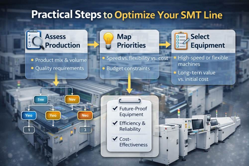 &Eacute;tapes pratiques pour optimiser votre ligne SMT
