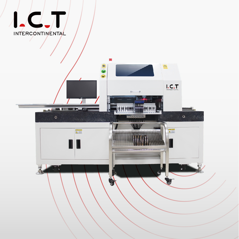 I.C.T |SMD Ligne de machines de production de sélection et de placement de soudage sous vide semi-automatique