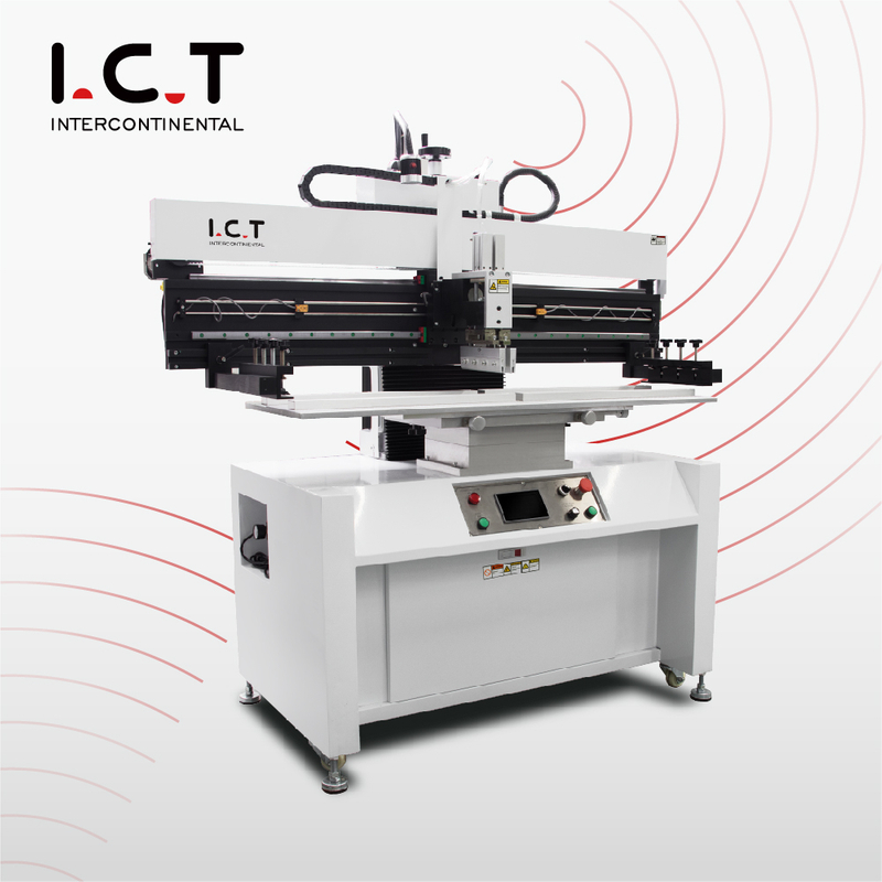 I.C.T |SMT Semi-automatique PCB Pâte à souder pochoir Imprimante Sp 400v