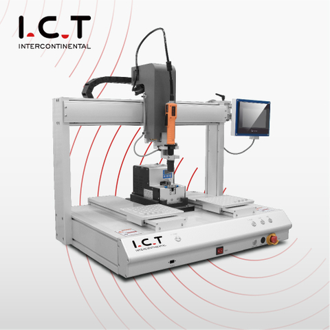 I.C.T |Machine d'instrument de robot de vis de double plate-forme d'adsorption