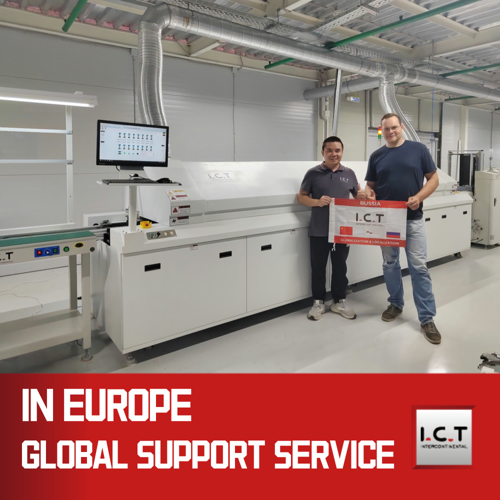 I.C.T | Four de refusion à haute efficacité avec pompe et machine à souder par refusion pour refroidisseur