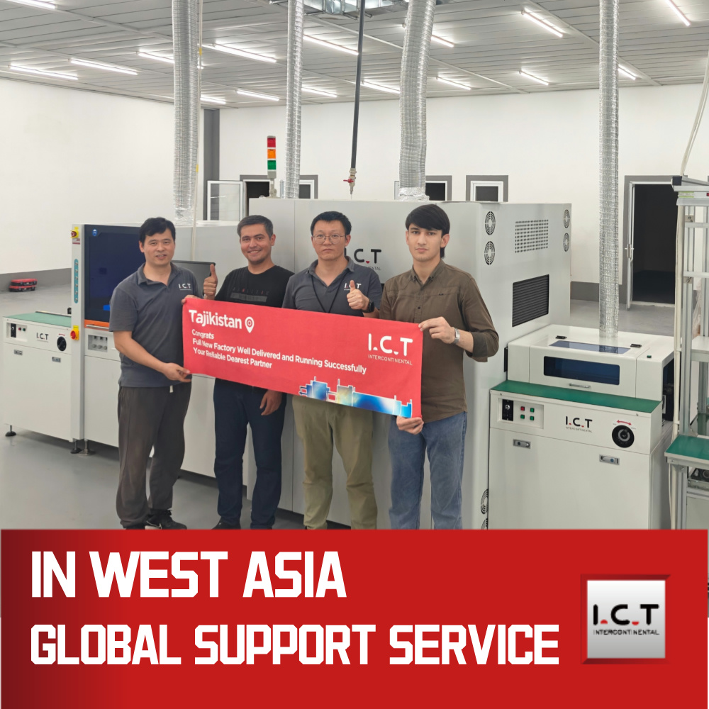 I.C.T | PCB Dépileur Convoyeur SMT Led 500m Convoyeur 