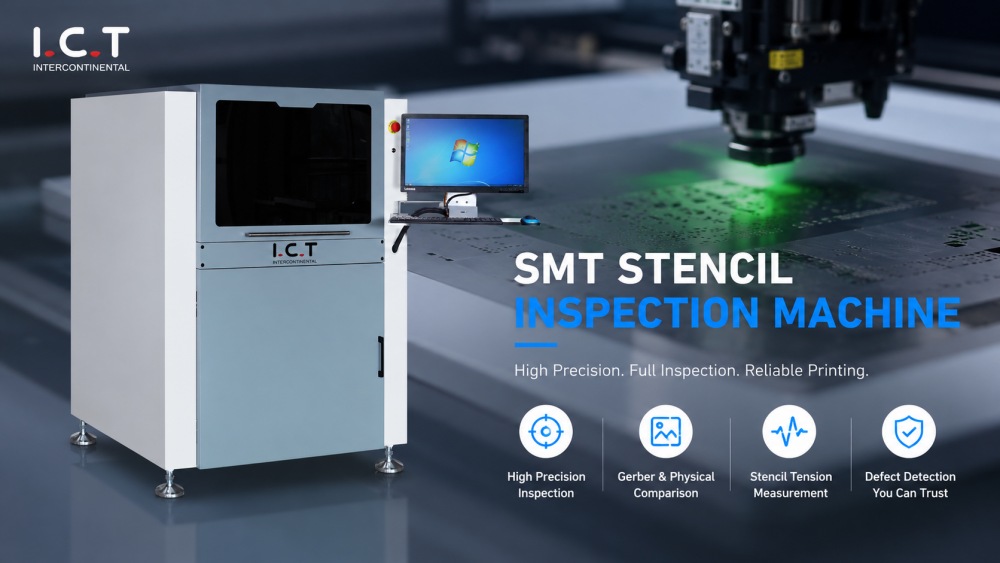 machine d'inspection de pochoir de smt