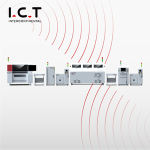 I.C.T | Effectif SMD} PCB Ligne de production d'assemblage à grande vitesse