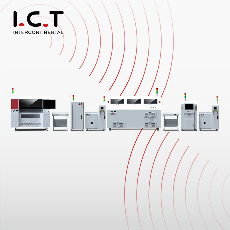 I.C.T |Ligne d'assemblage de bureau de machine de sélection SMT Ligne de production