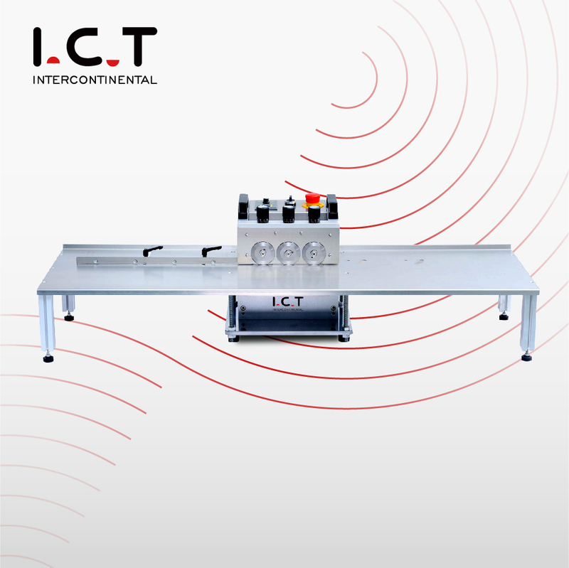 I.C.T |PCBA Machine de séparation de plomb de type guillotine à coupe en V