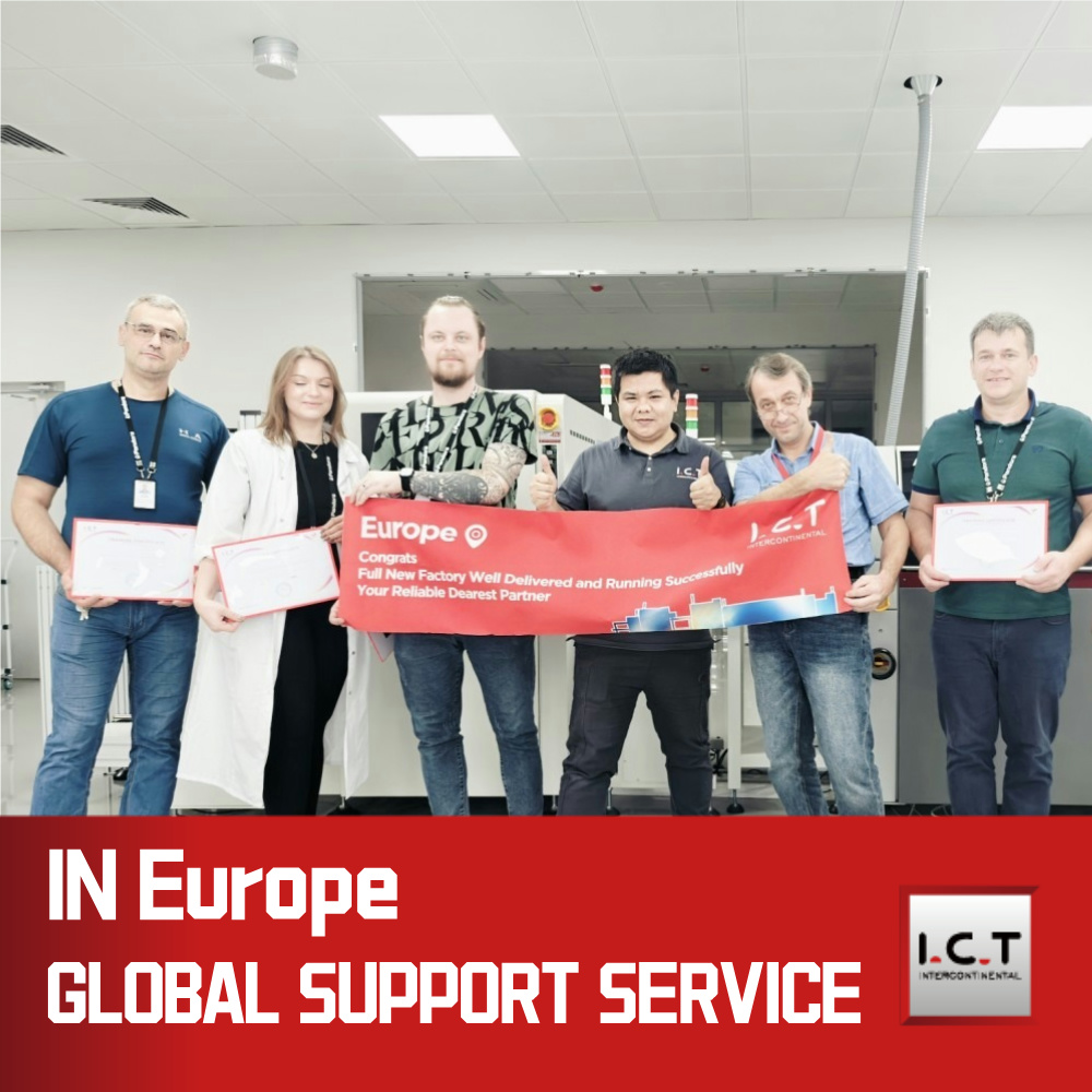 I.C.T | Ligne de production pour l'assemblage PCBA SMT PCB