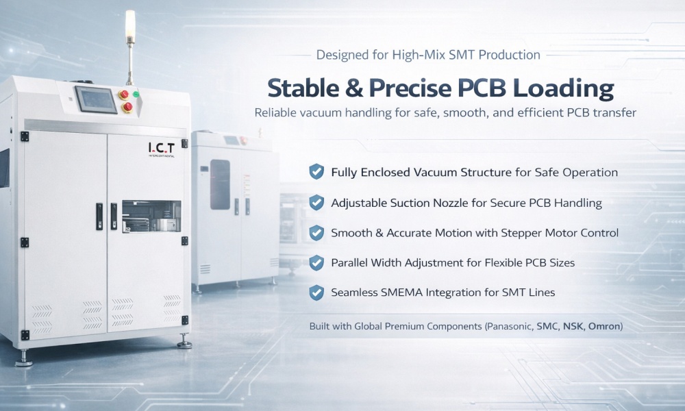 I.C.T PCB Aspiration sous vide du chargeur Loader