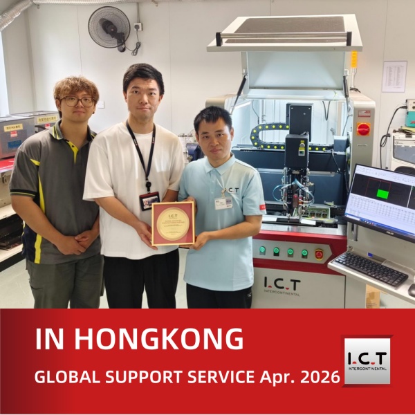 I.C.T Assistance technique mondiale pour la machine de vernissage à Hong Kong