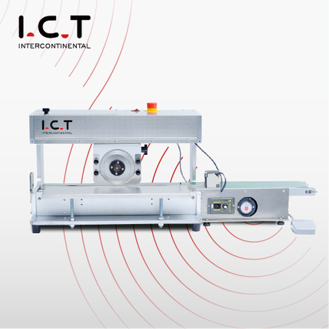 I.C.T |Machine de découpe de bosquet en V avec séparateur multi-lames PCB
