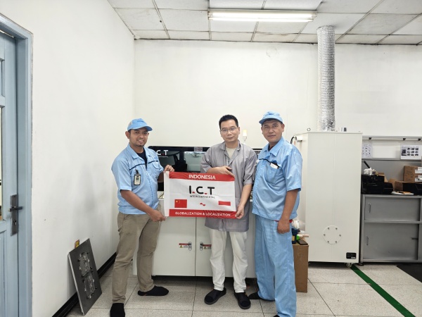 I.C.T Support global pour EMS avec une machine de dépanente en Indonésie