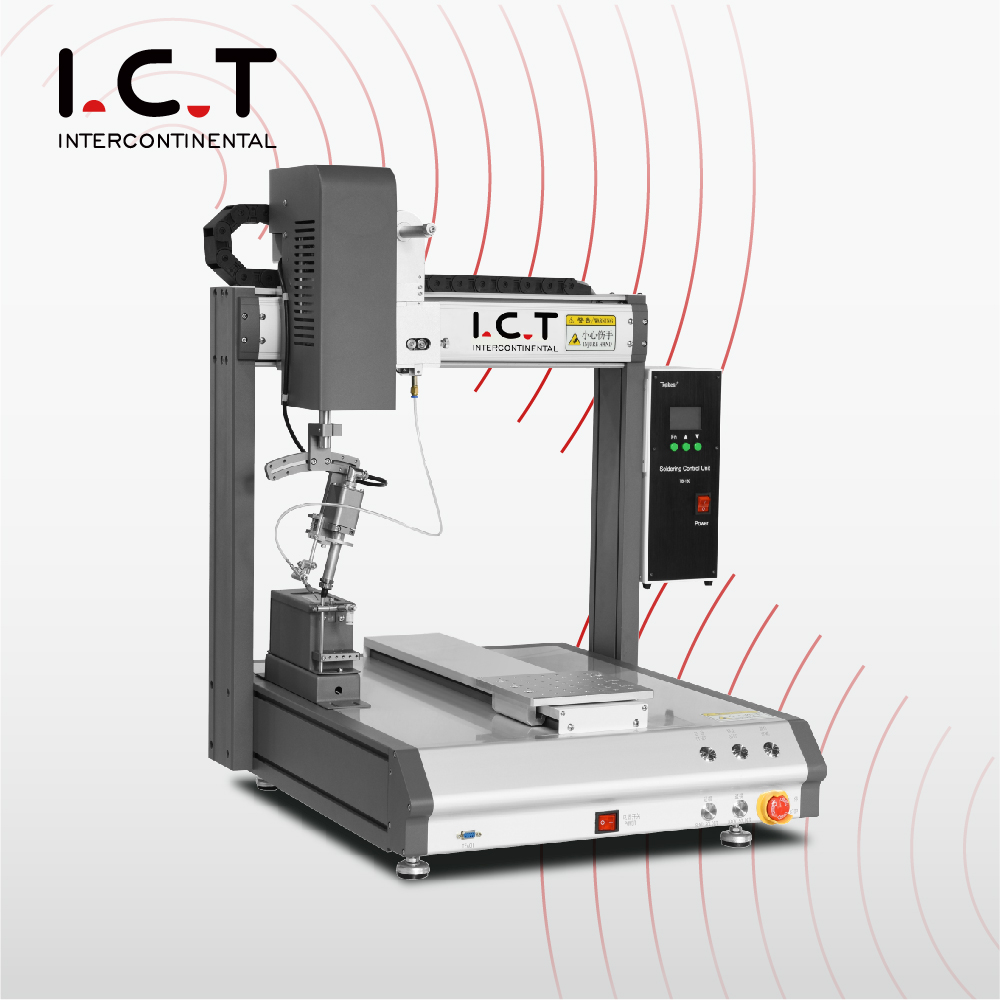 I.C.T |Robot de distribution automatique de pâte à souder de précision, alimentation électrique stationnaire