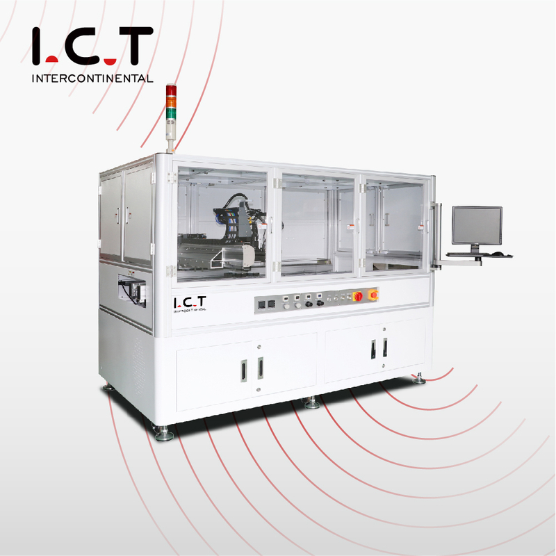 I.C.T |Ruban à points de colle dynamique Dispenser Machine semi-automatique